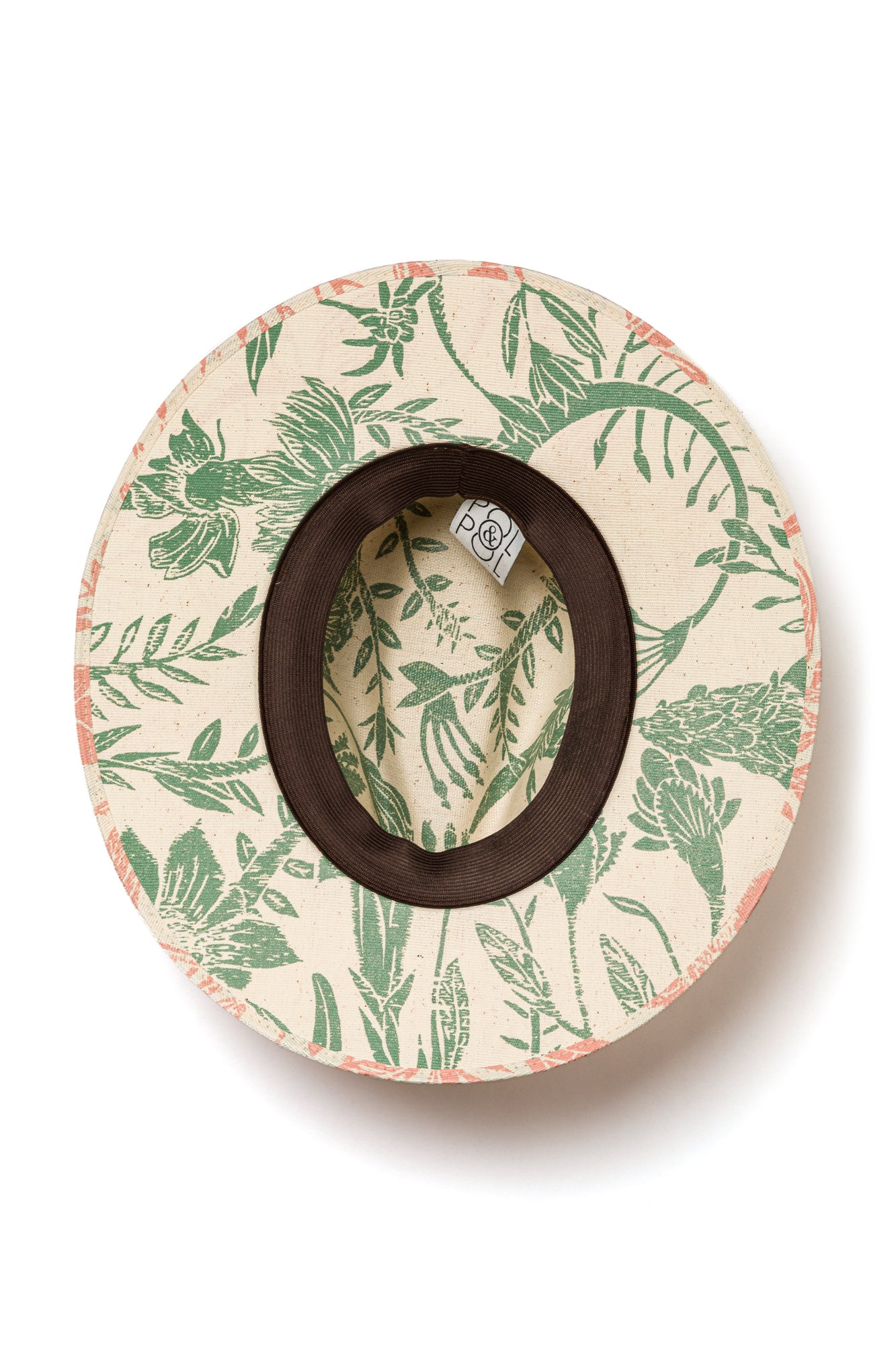 Sombrero Flores de Verano Rosa