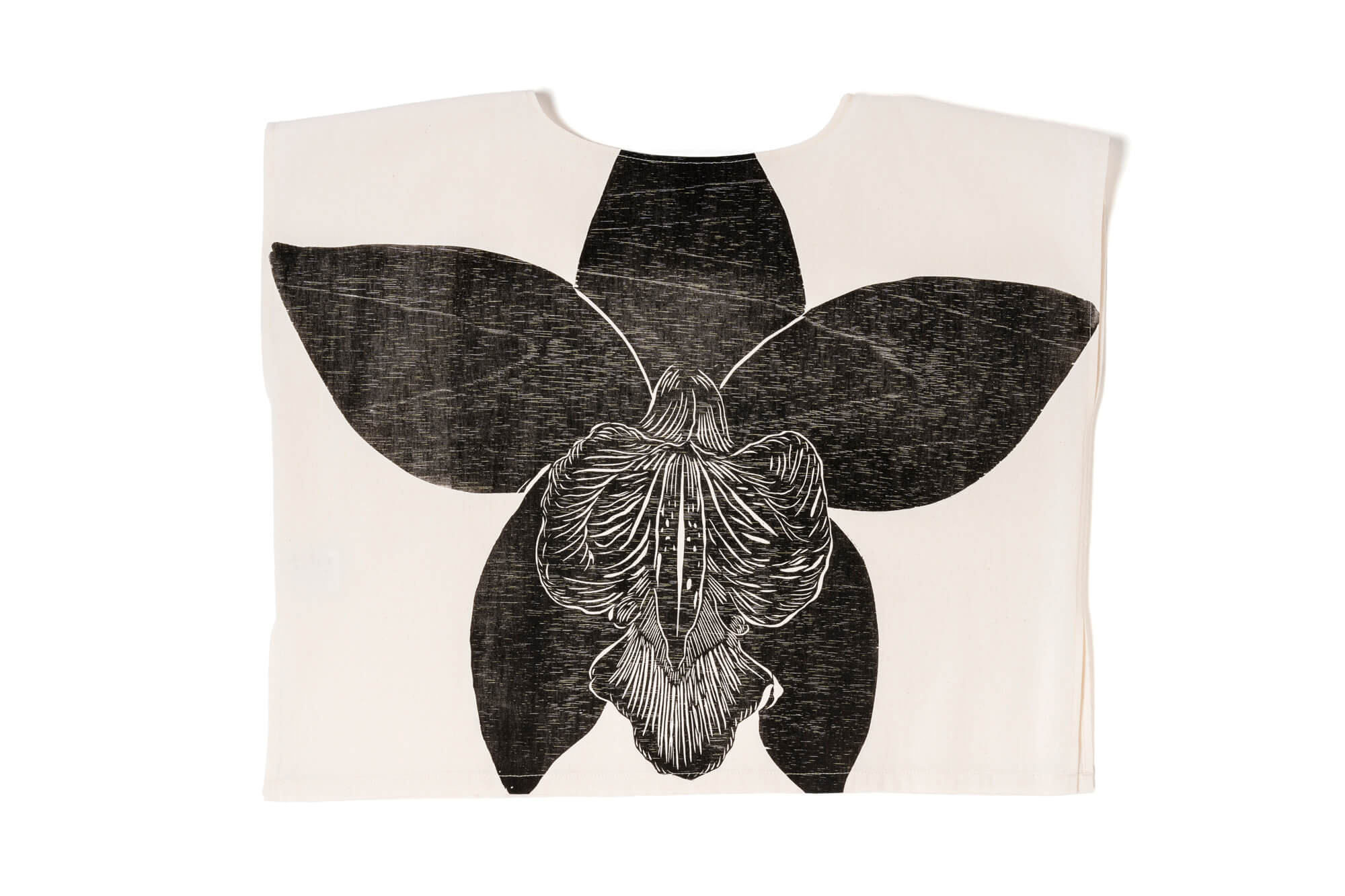 Blusa Orquídea Todos Santos Negra