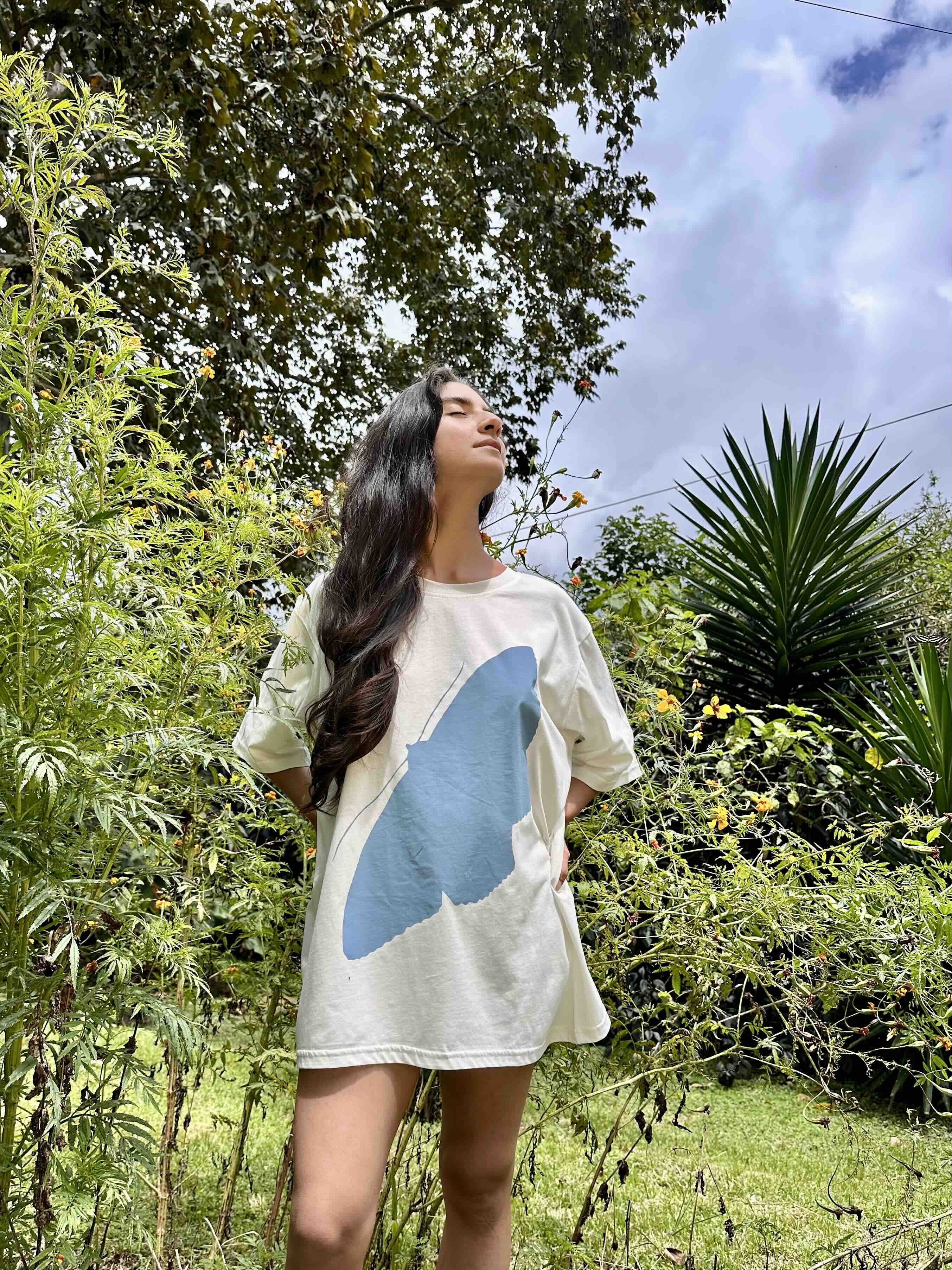 T-shirt Polilla Azul