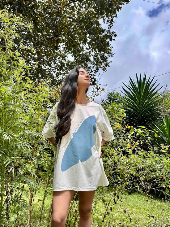 T-shirt Polilla Azul